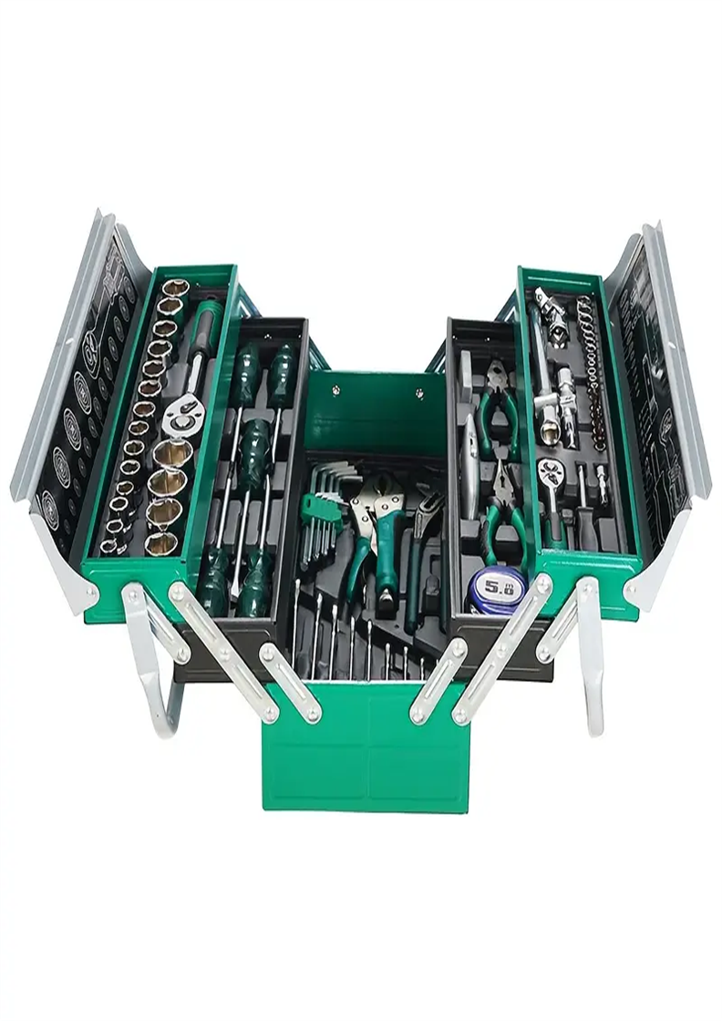 مستودع محلي85 قطعة مجموعة أدوات إصلاح مع صندوق تخزين فولاذي